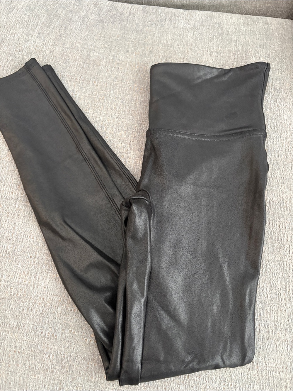 Spanx Women's Faux Leather Leggings SZ M